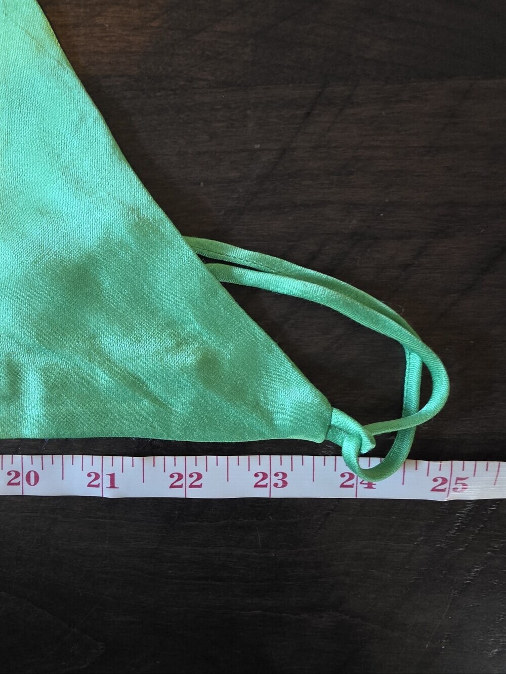 Zara Women's Satin Effect Cropped Green Halter Top, MEDIUM - Picture 13 of 14